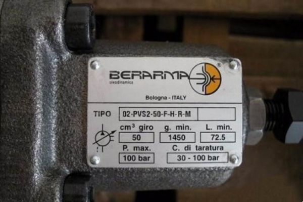 Berarma PVS可變排量葉片泵樣本，布萊瑪02-PVS系列葉片泵