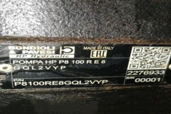 Bondioli＆Pavesi齒輪泵P8100RE8GQL2VYP性能參數(shù)，應(yīng)用說明